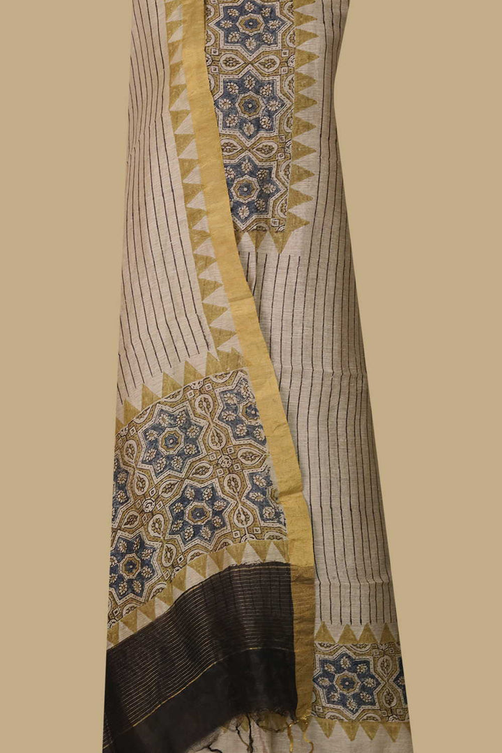 Linen Top & Dupatta - Matkatus 