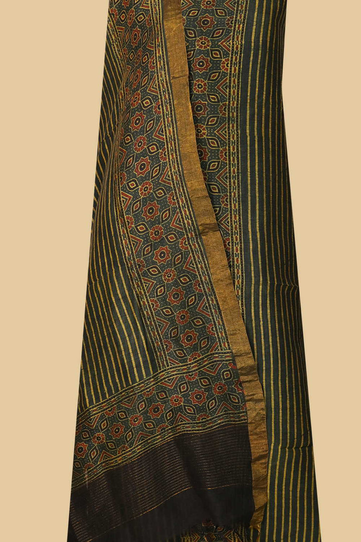 Linen Top & Dupatta - Matkatus 