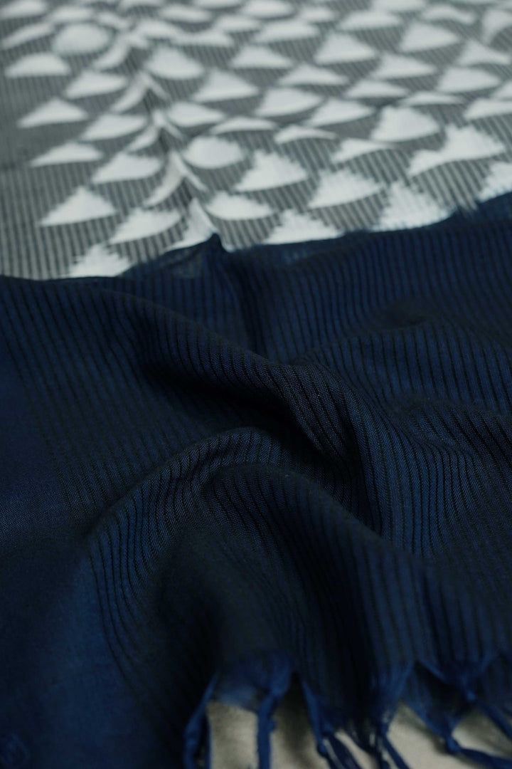 Triangle Pattern Ikat Cotton Dupatta