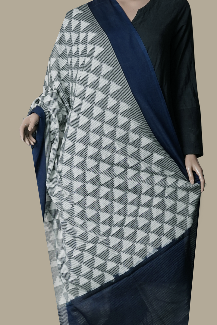 Triangle Pattern Ikat Cotton Dupatta