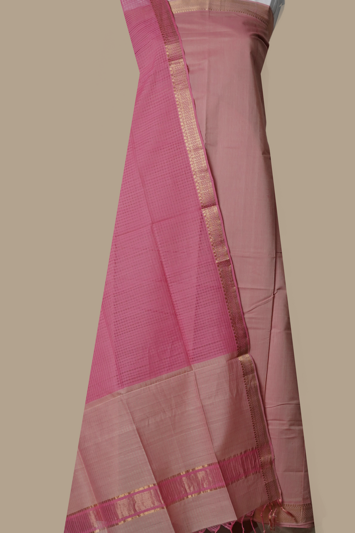 Light Pink Mangalagiri Cotton Suit