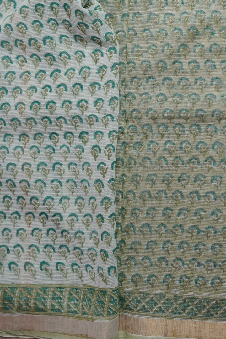 Block Printed Cotton Sarees - Matkatus 