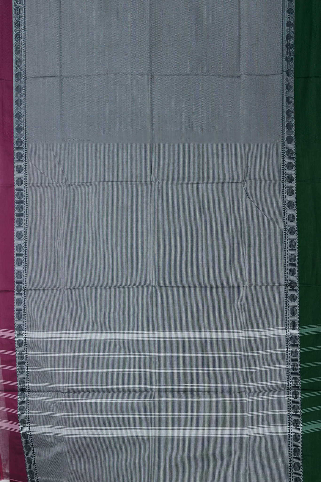 Ash Grey Kanchipuram Cotton saree