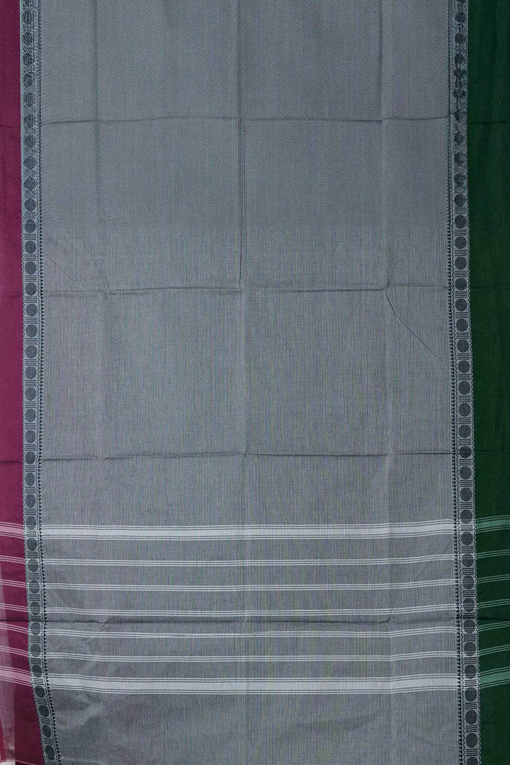 Ash Grey Kanchipuram Cotton saree