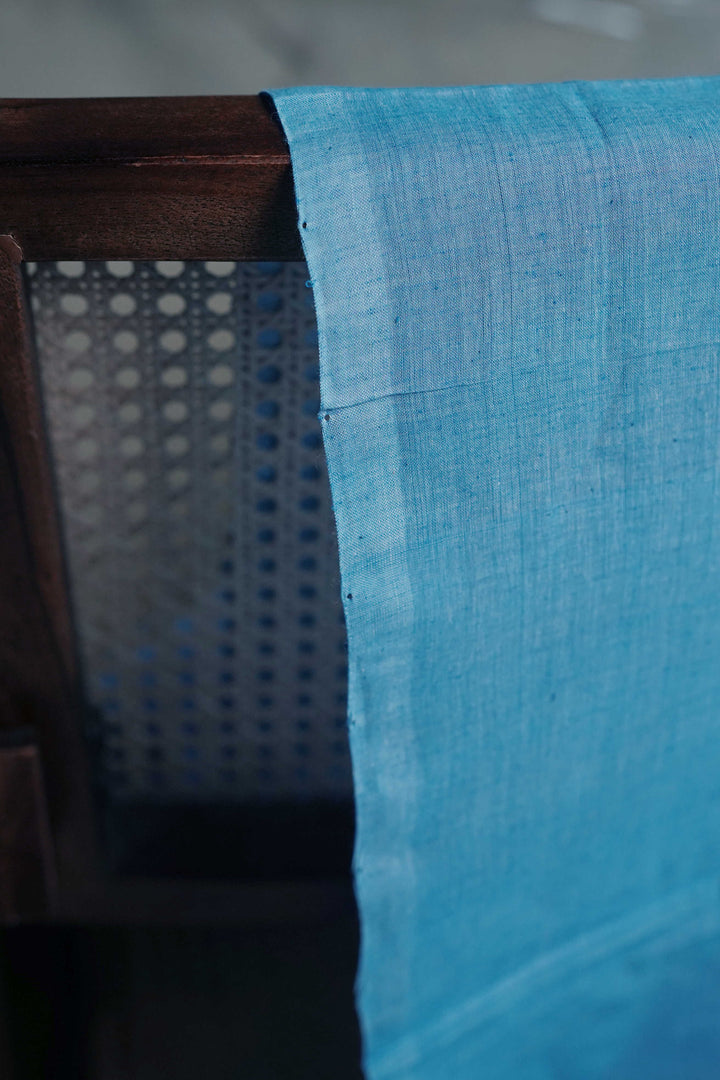 Light Blue Mangalagiri Cotton Fabric