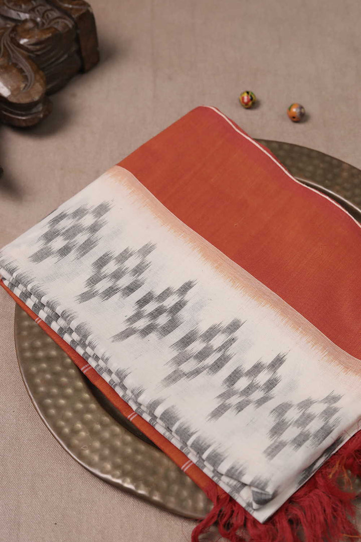 Ikat Cotton Dupatta - Matkatus 