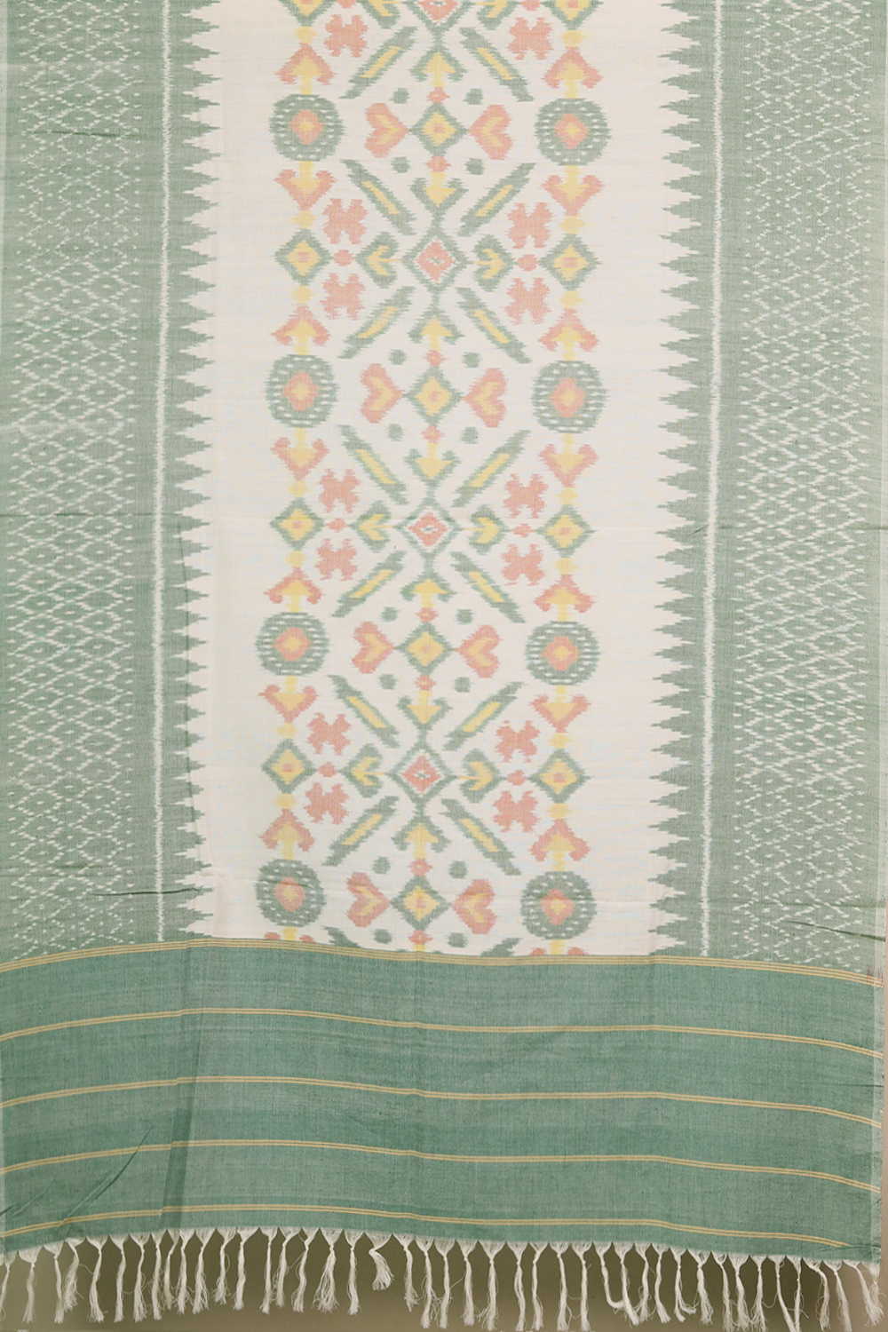 Ikat Cotton Dupatta - Matkatus 