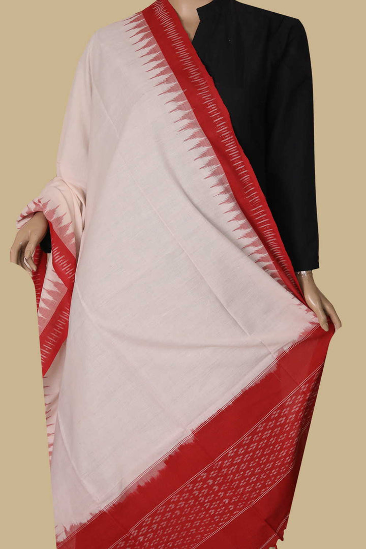 Ikat Cotton Dupatta - Matkatus 