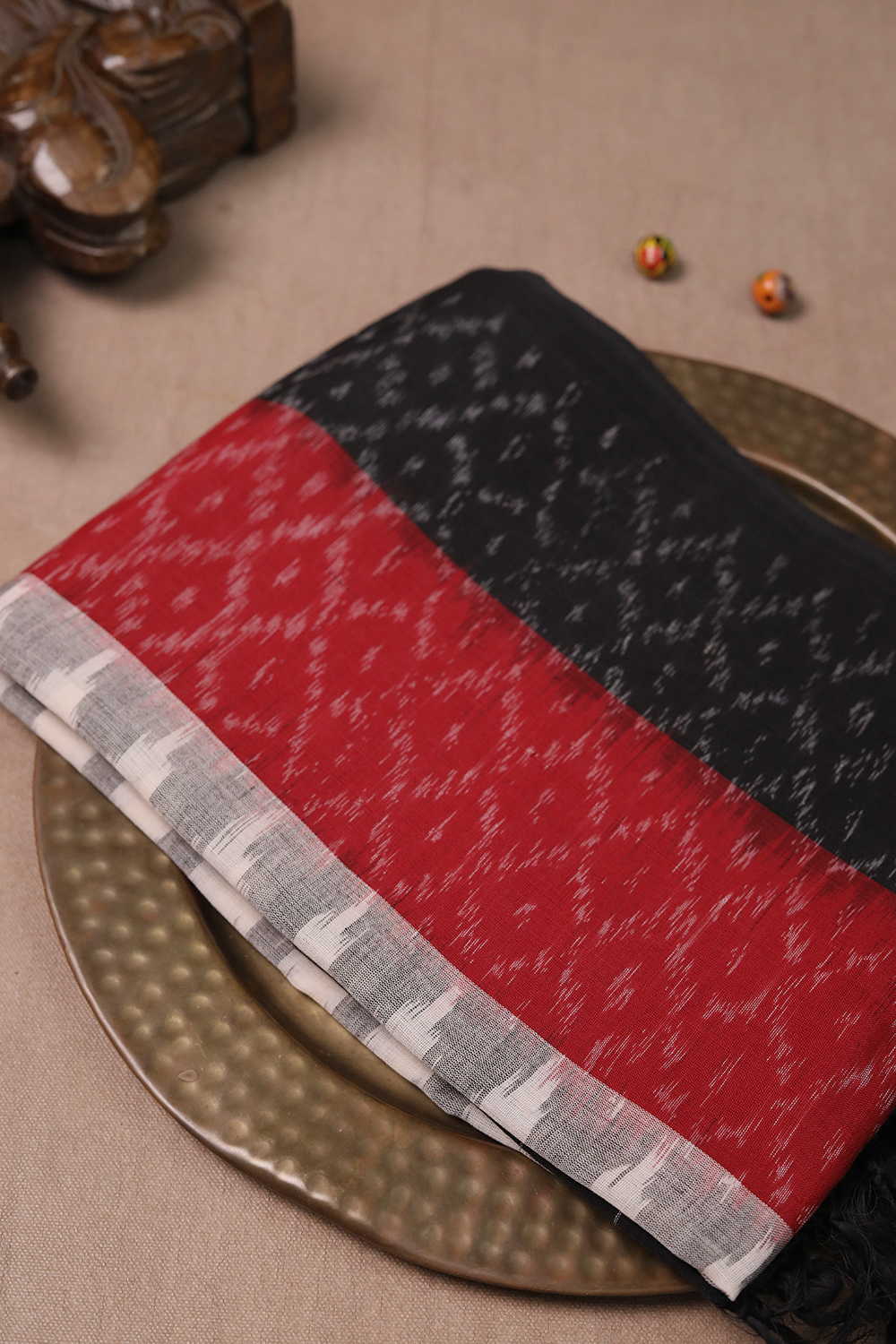 Ikat Cotton Dupatta - Matkatus 