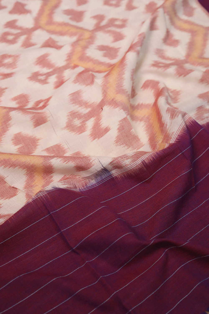Ikat Cotton Dupatta - Matkatus 