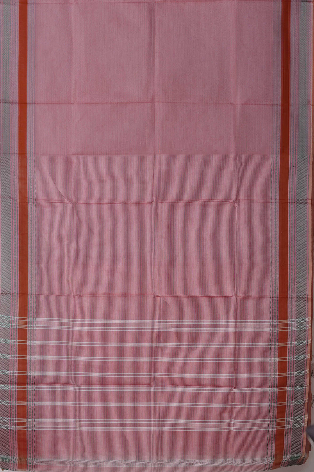 Creamy Pink Kanchipuram Cotton saree