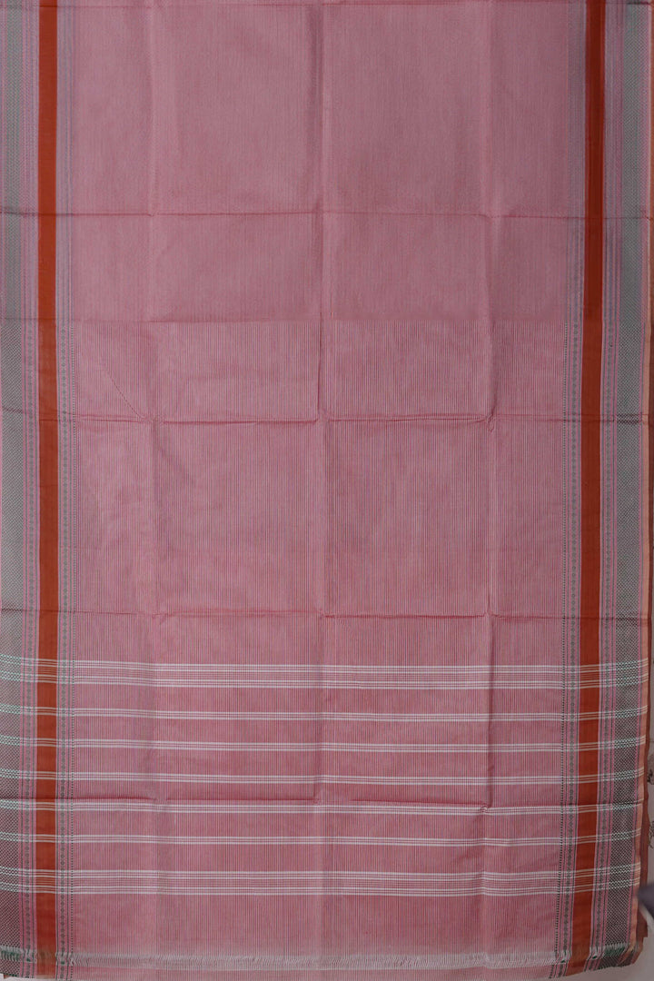 Creamy Pink Kanchipuram Cotton saree