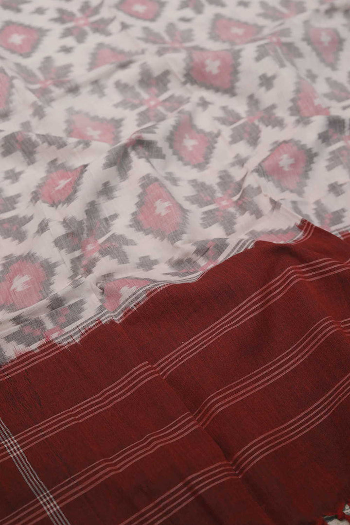 Ikat Cotton Dupatta - Matkatus 