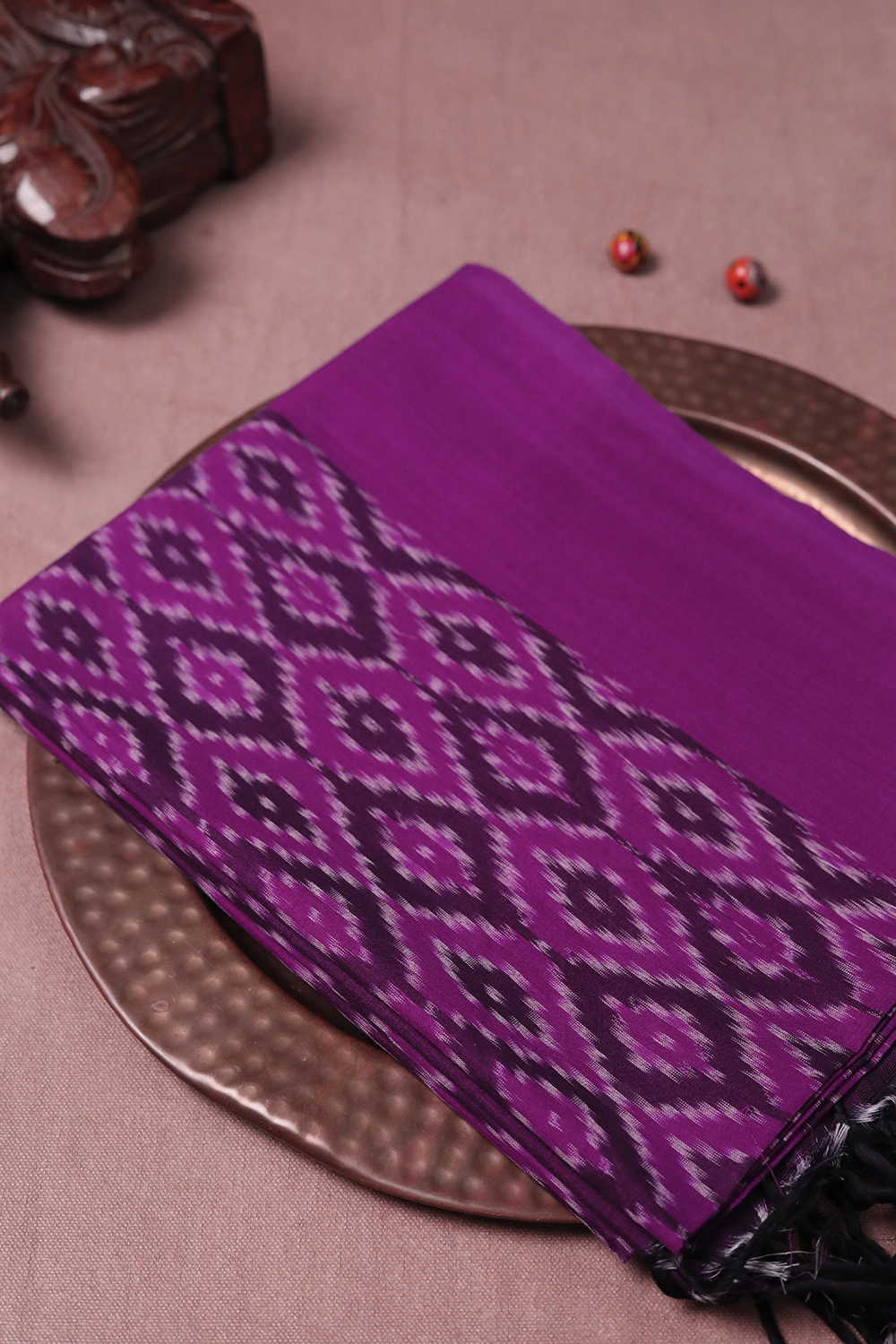 Ikat Cotton Dupatta - Matkatus 