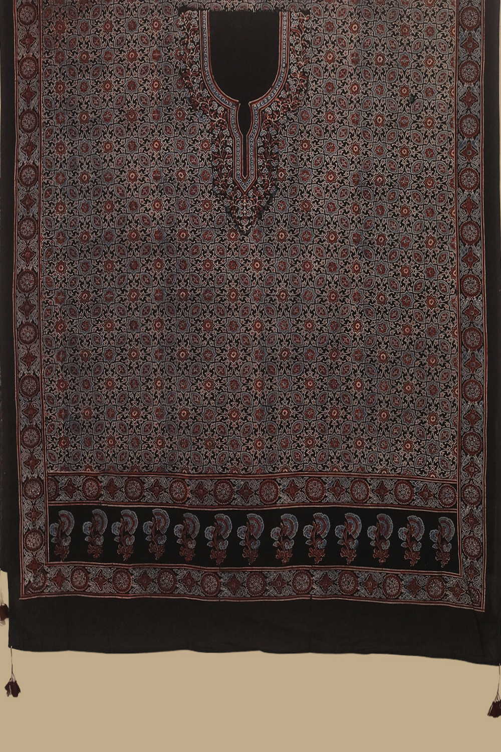 Ajrak Kaftan Fabric - Matkatus 