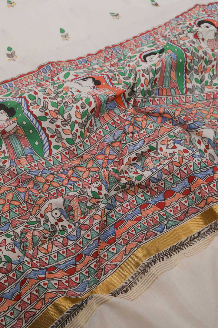 Madhubani Dupatta - Matkatus 