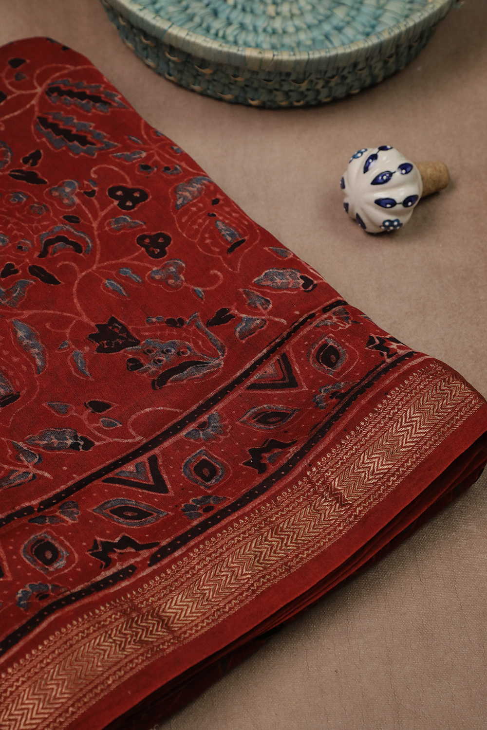 Ajrak Saree - Matkatus 