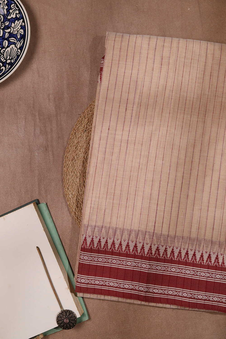 Handwoven Cotton Saree - Matkatus 