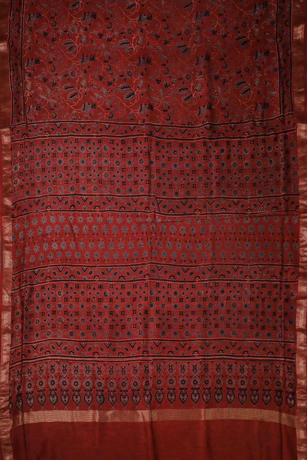 Block Printed Saree - Matkatus 