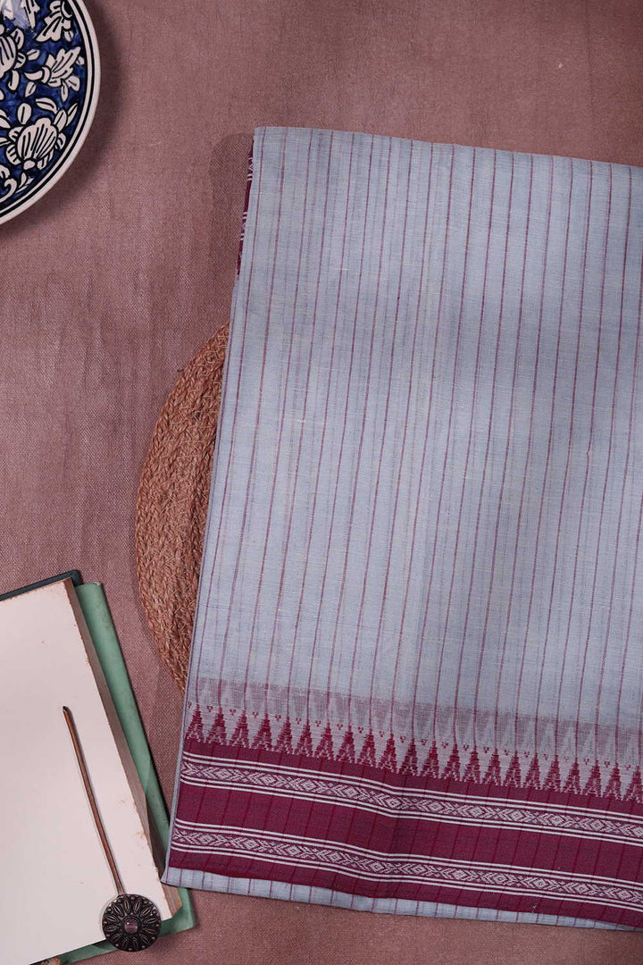 Handwoven Cotton Saree - Matkatus 