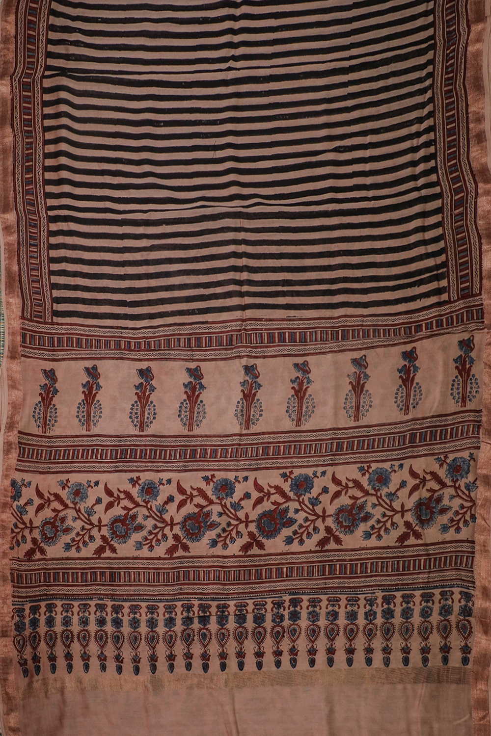 Block Printed Saree - Matkatus 