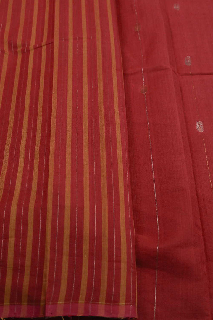 Handwoven Cotton Saree - Matkatus 