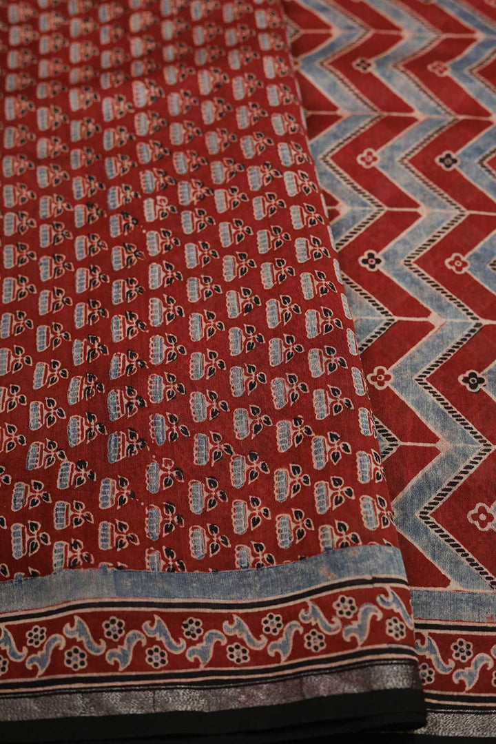 Block Printed Saree - Matkatus 