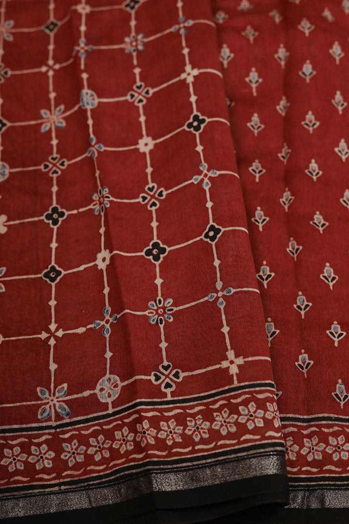 Block Printed Saree - Matkatus 