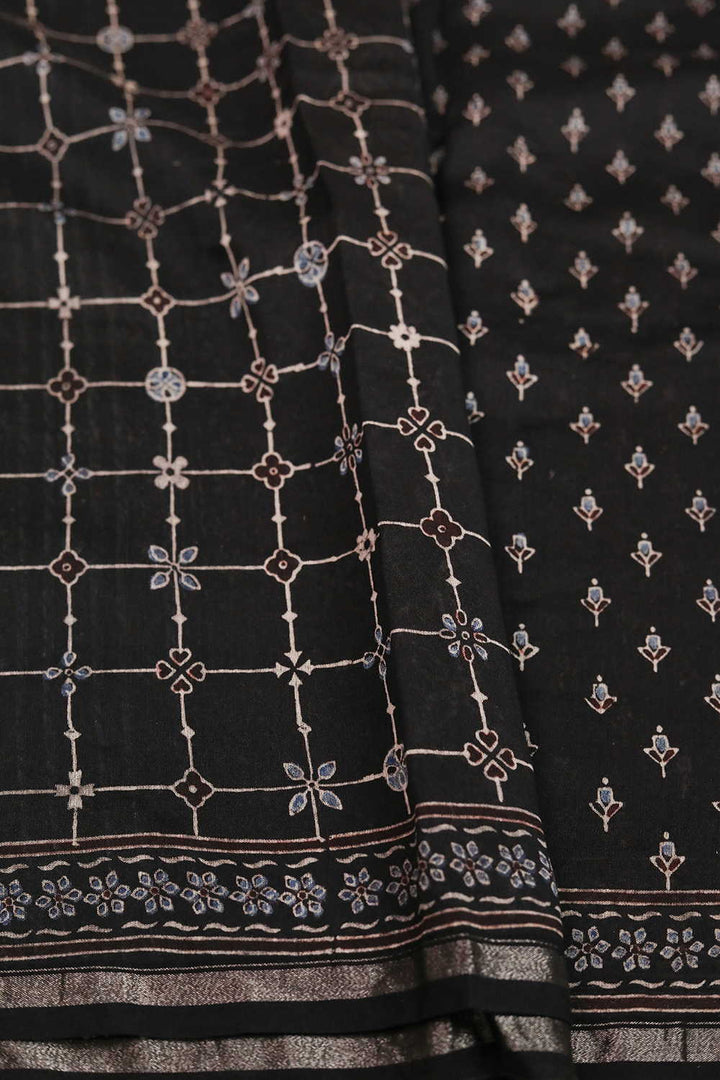 Block Printed Saree - Matkatus 