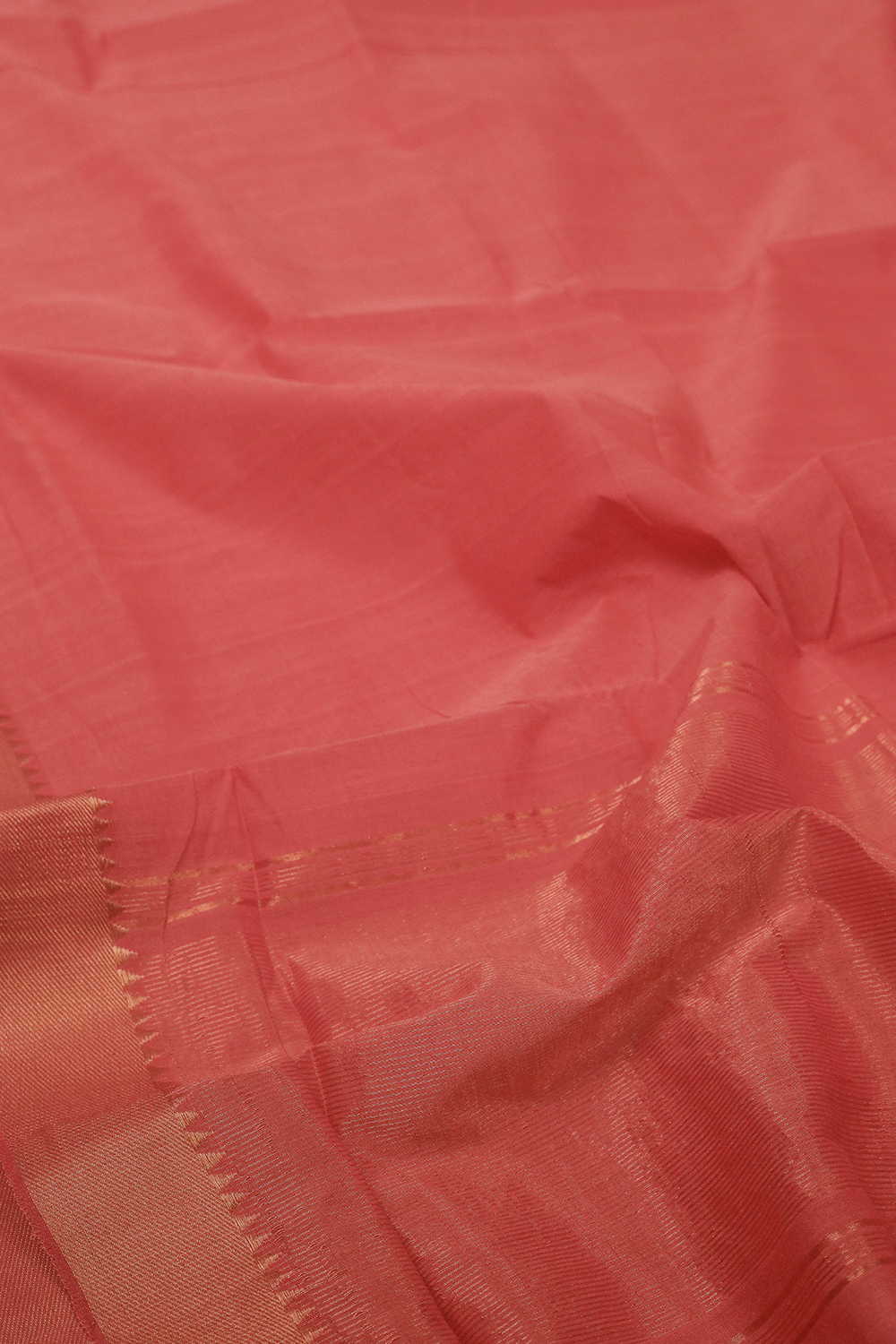 Peach Mangalagiri Cotton saree