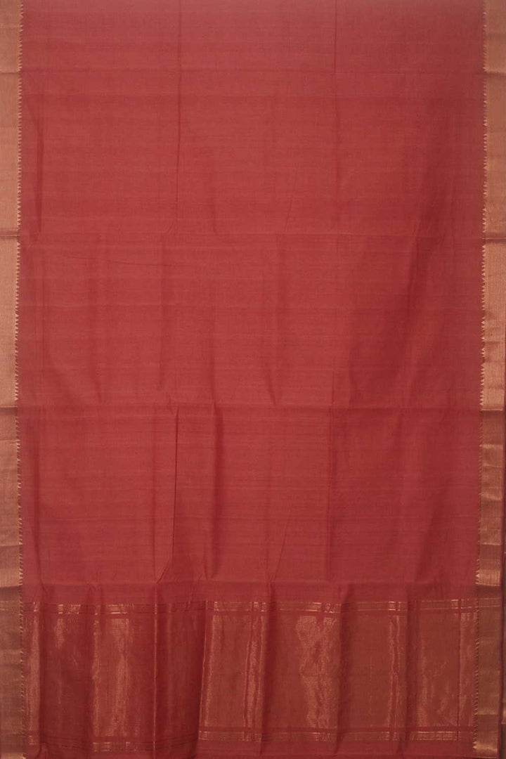 Peach Mangalagiri Cotton saree