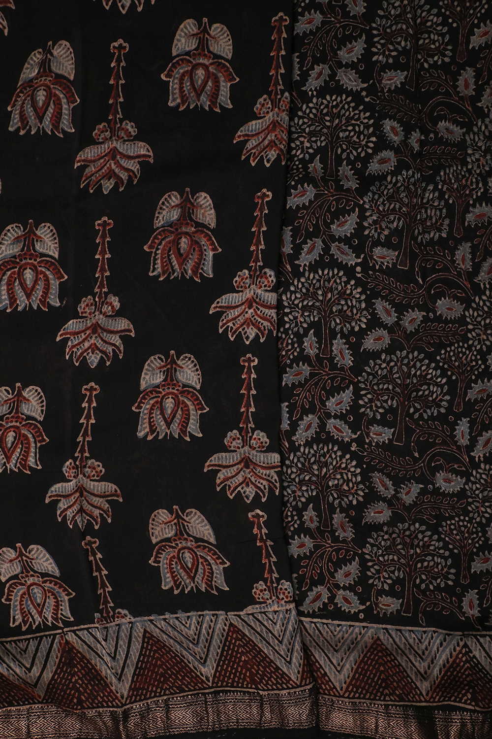 Block Printed Saree - Matkatus 