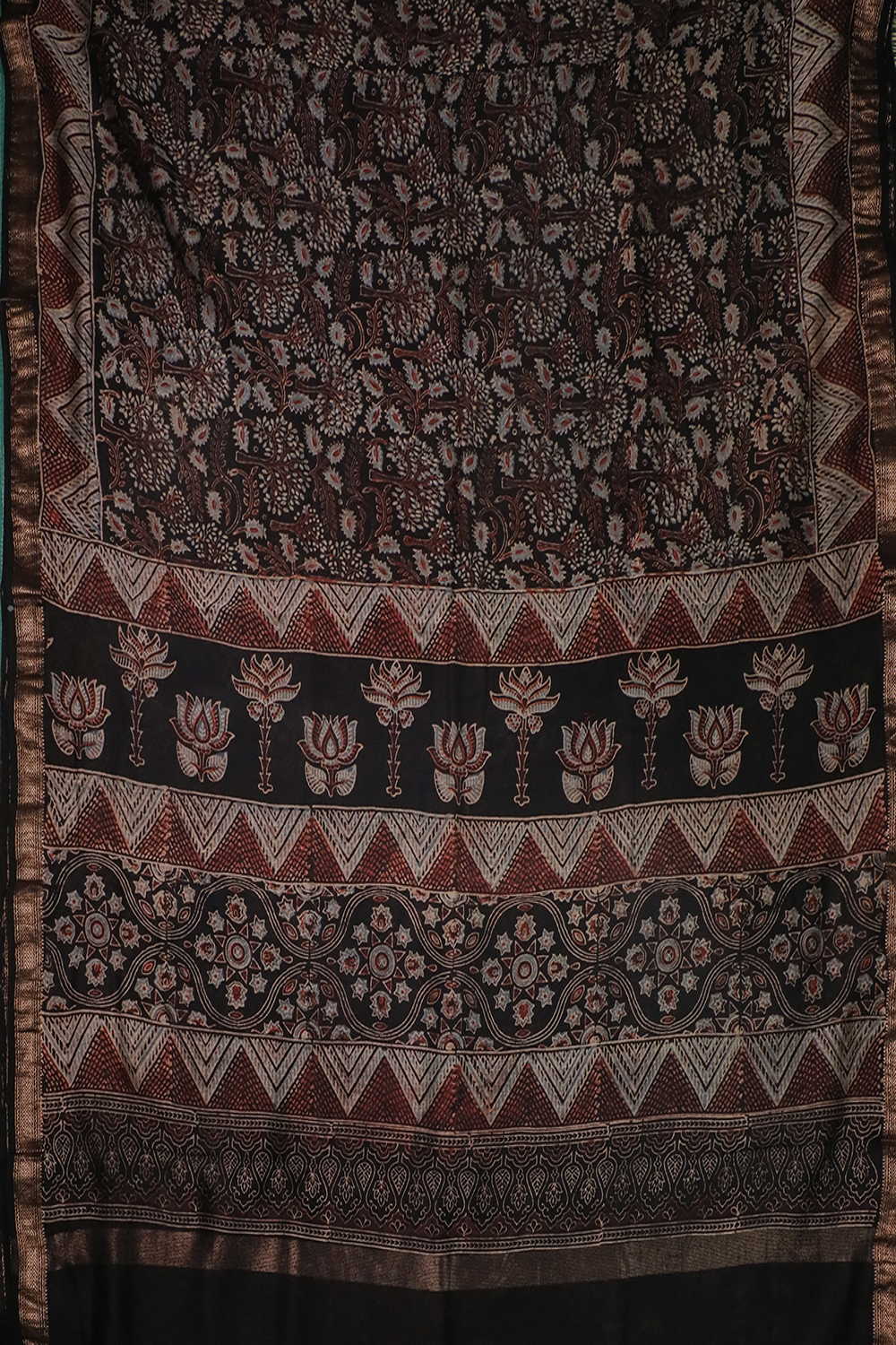 Block Printed Saree - Matkatus 