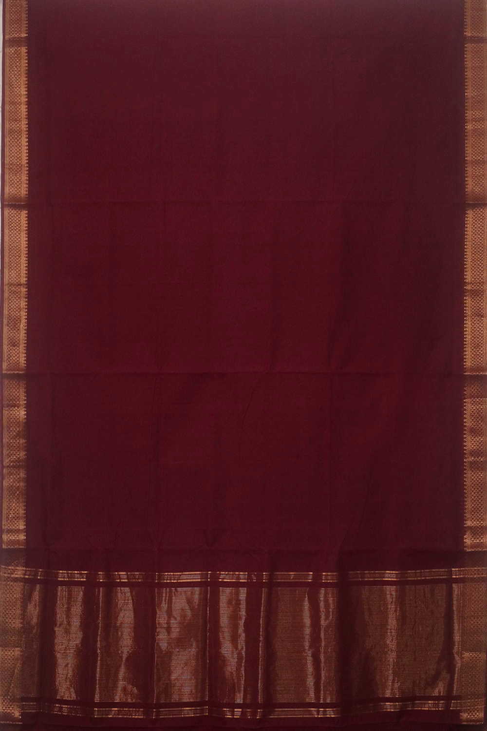 Mahogany Maroon Mangalagiri Cotton saree