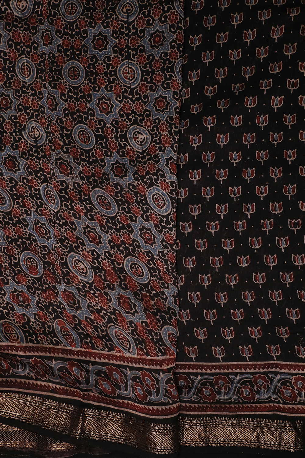 Block Printed Saree - Matkatus 