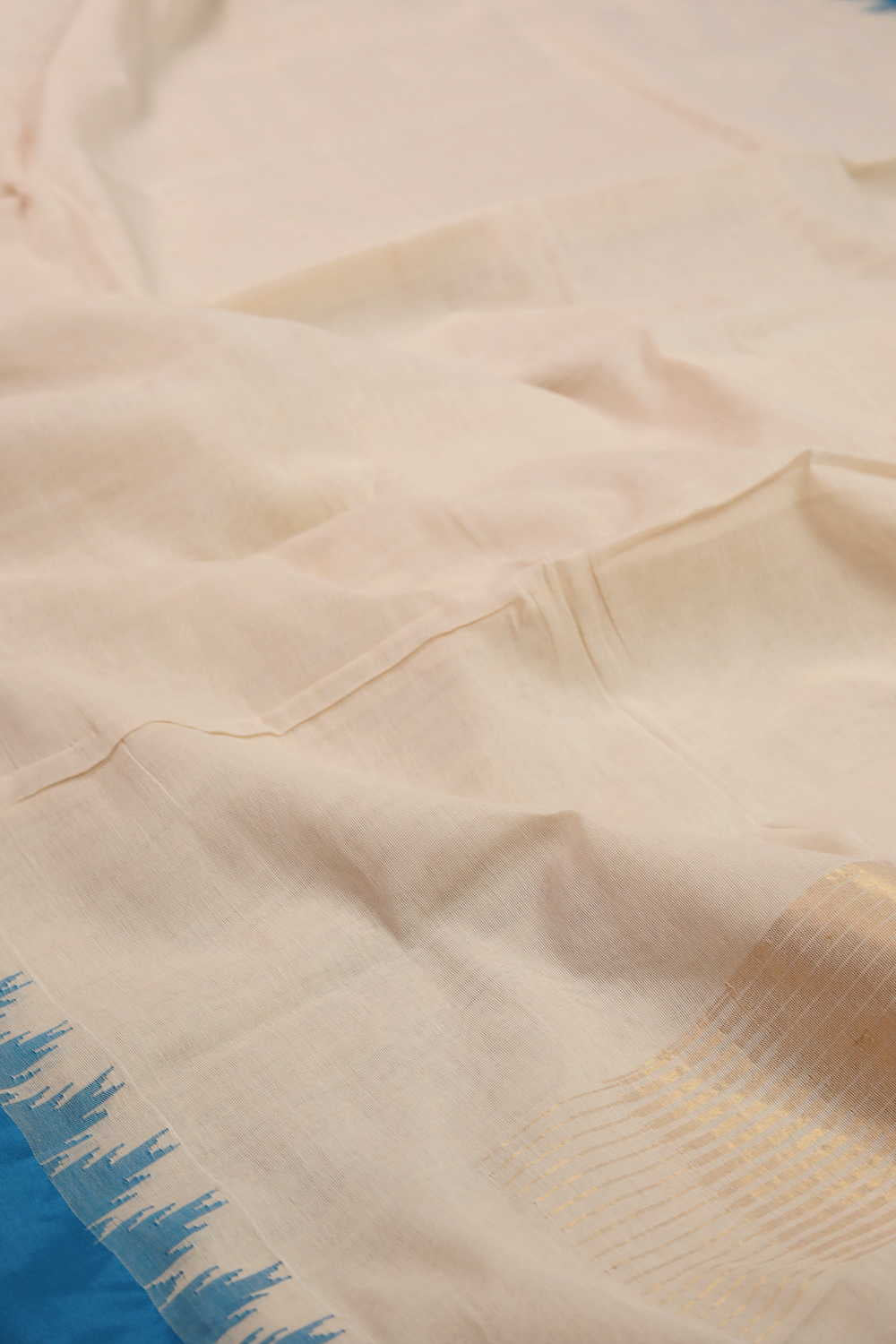 Handwoven Cotton Saree - Matkatus 
