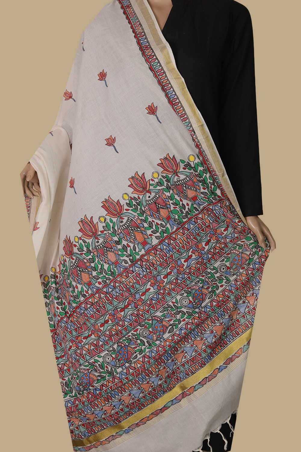 Madhubani Dupatta - Matkatus 