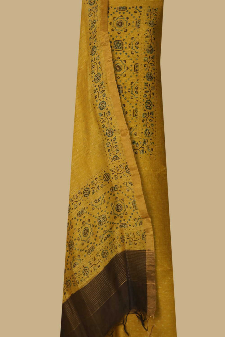 Linen Top & Dupatta - Matkatus 