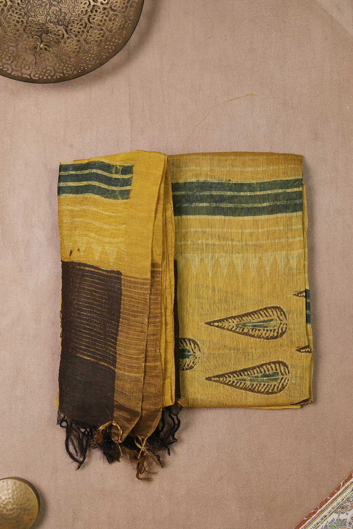 Linen Top & Dupatta - Matkatus 