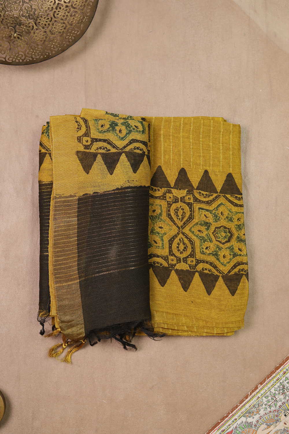 Linen Top & Dupatta - Matkatus 