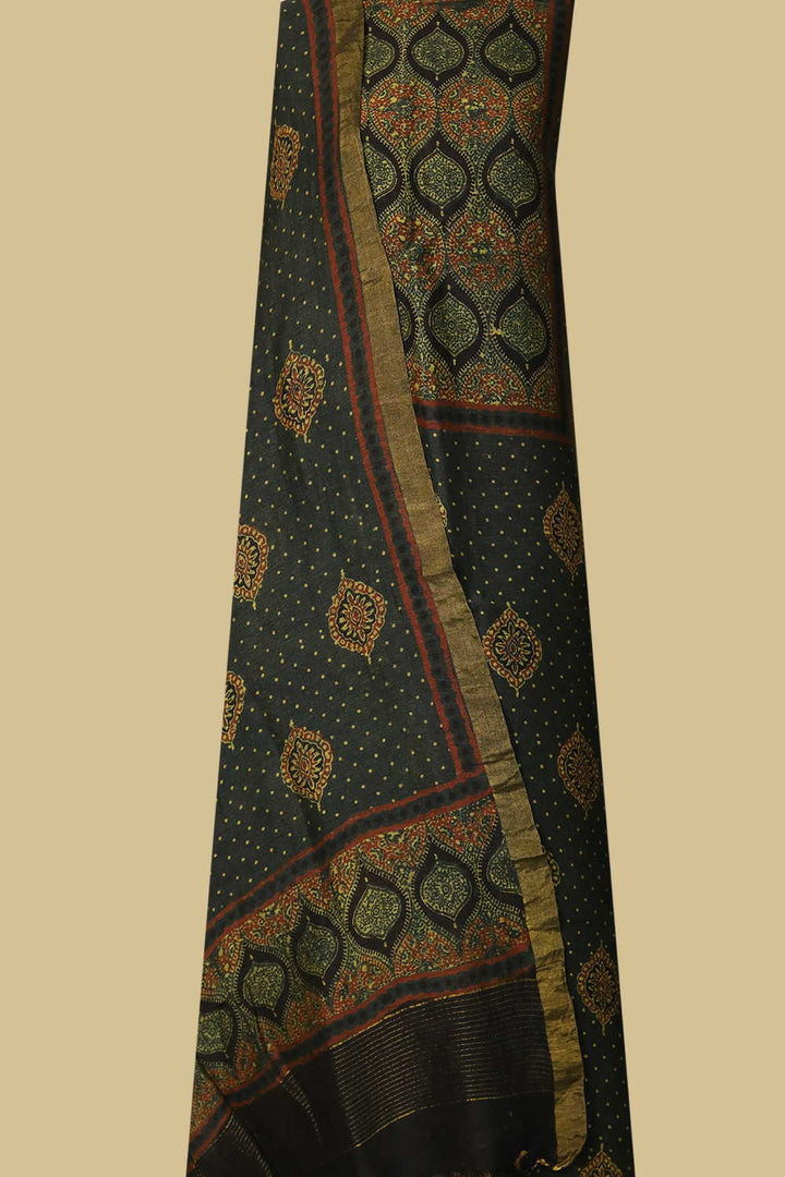 Linen Top & Dupatta - Matkatus 
