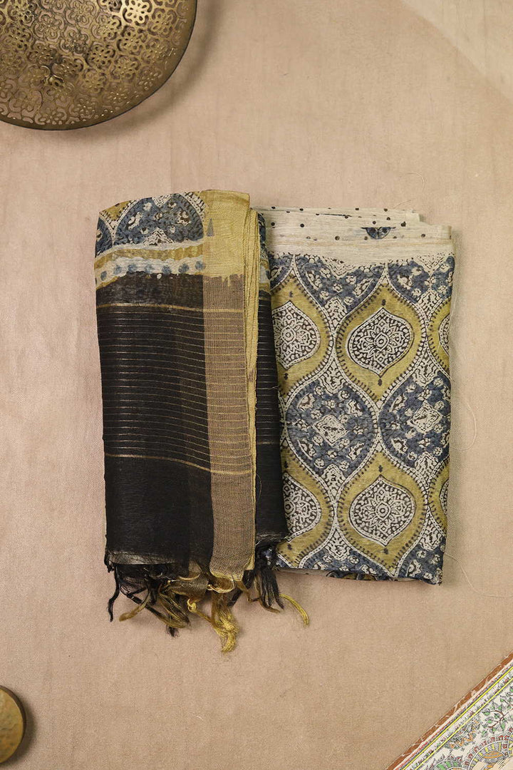 Linen Top & Dupatta - Matkatus 