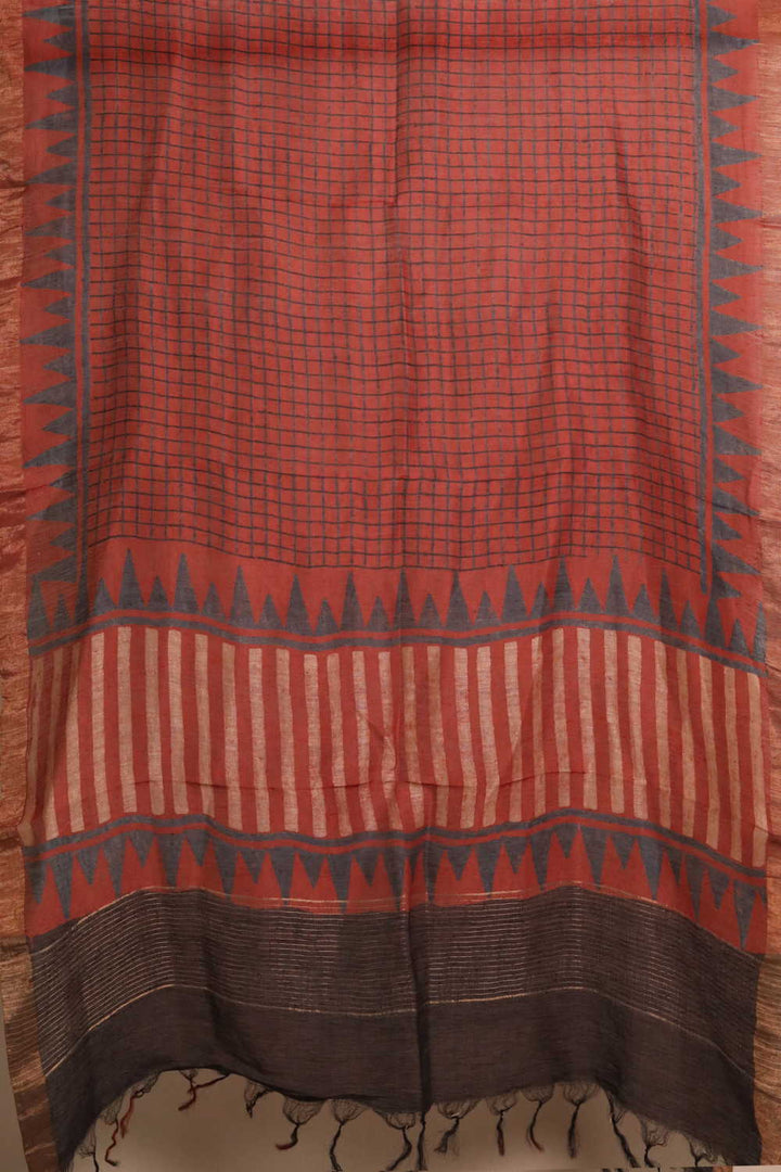 Linen Top & Dupatta - Matkatus 