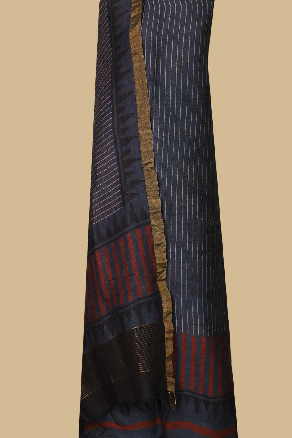 Linen Top & Dupatta - Matkatus 