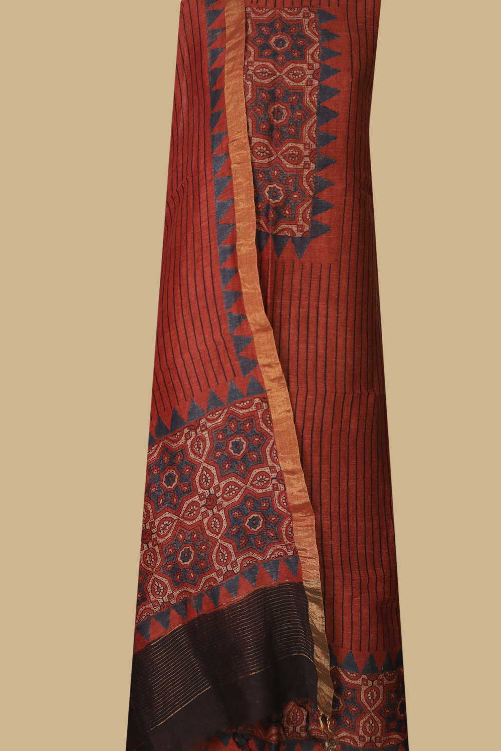 Linen Top & Dupatta - Matkatus 