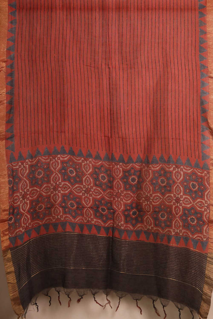 Linen Top & Dupatta - Matkatus 
