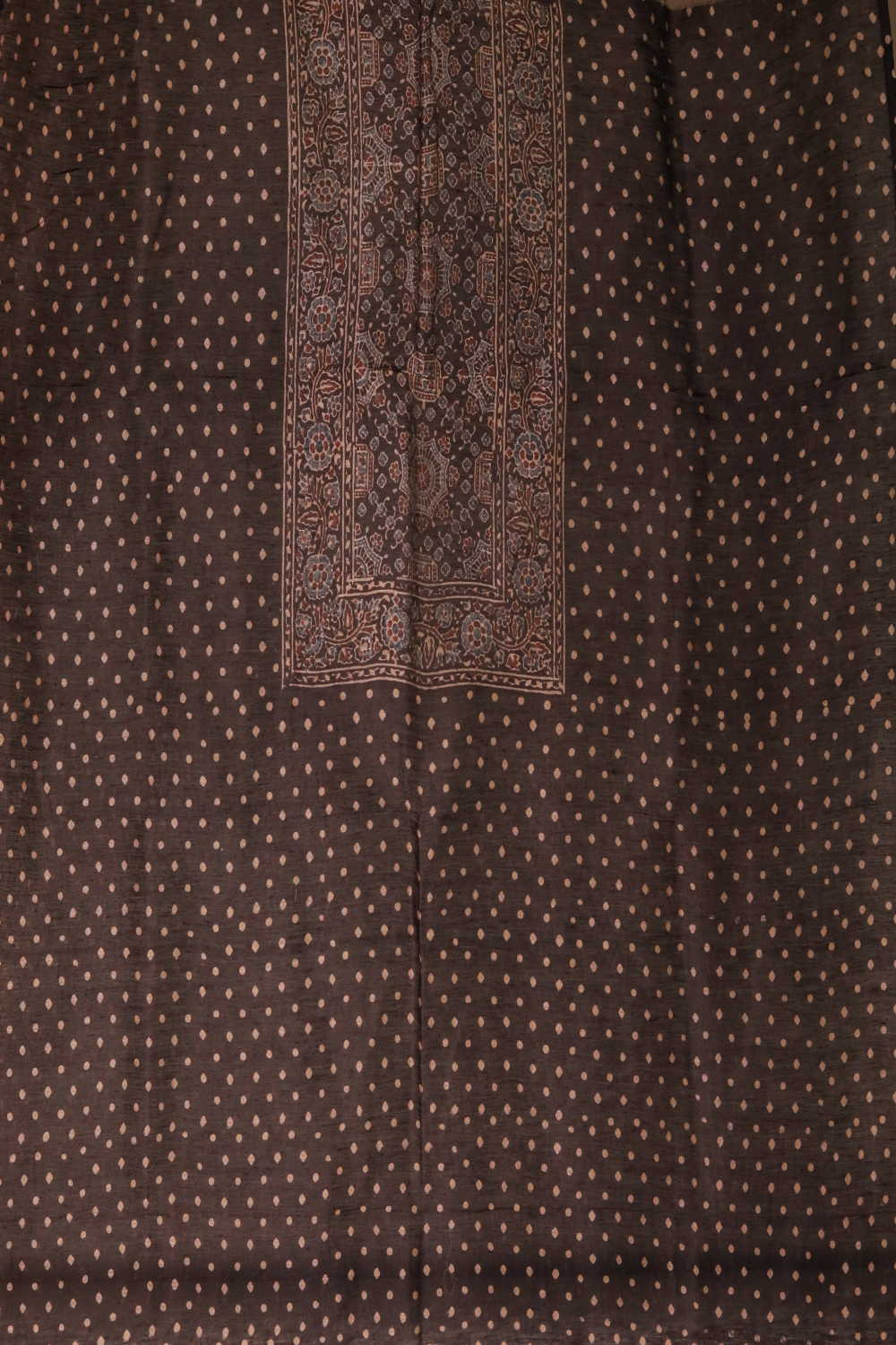 Ajrak Linen Top & Dupatta - Matkatus 