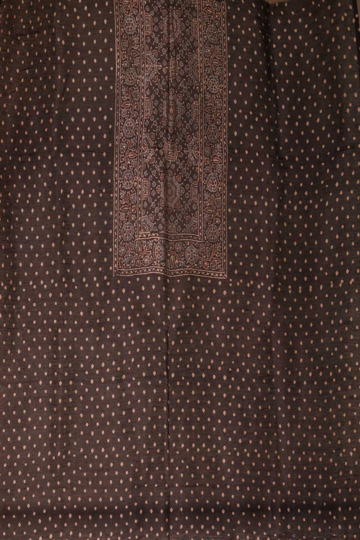 Ajrak Linen Top & Dupatta - Matkatus 