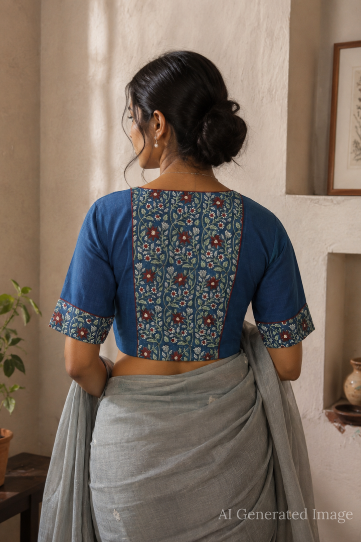 Shruti - Blouse Floral Blouse -32,34,36,38,40,42