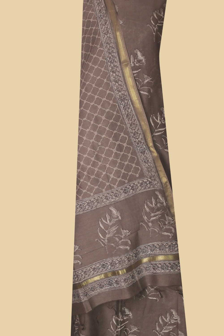 Block Printed Chanderi Suits - Matkatus